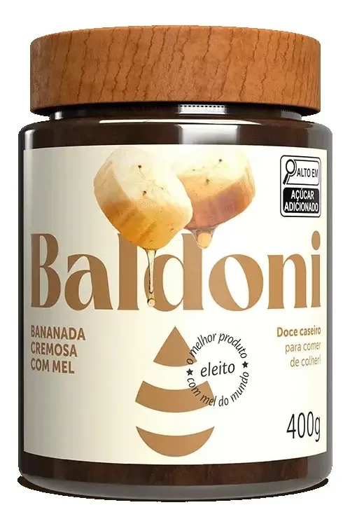 Doce Bananada Cremosa Com Mel Baldoni 400g