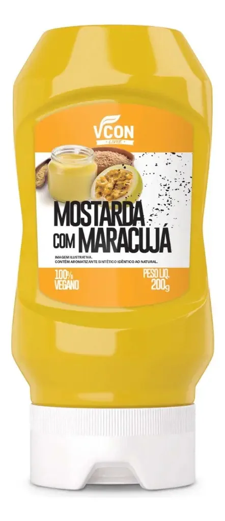 Mostarda Com Maracujá Vegano Vcon 200g