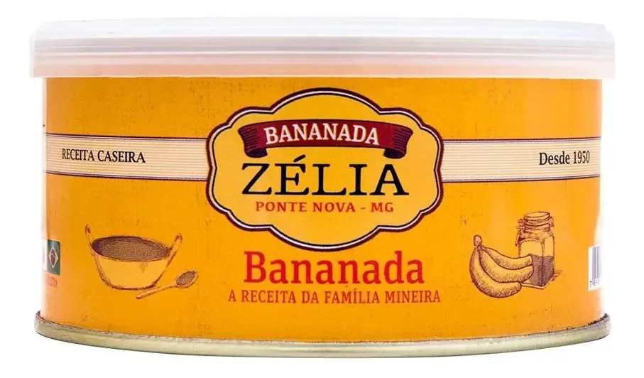 Bananada Cremosa Zelia Lata 400g