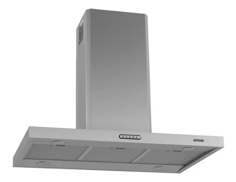 Coifa Ilha 90cm 3 Velocidades, Painel Touch E Iluminação Led