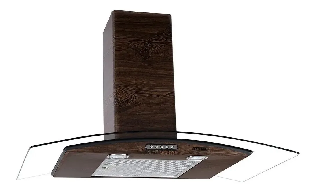 Coifa De Parede Fogatti Wood Color Nogueira 90cm