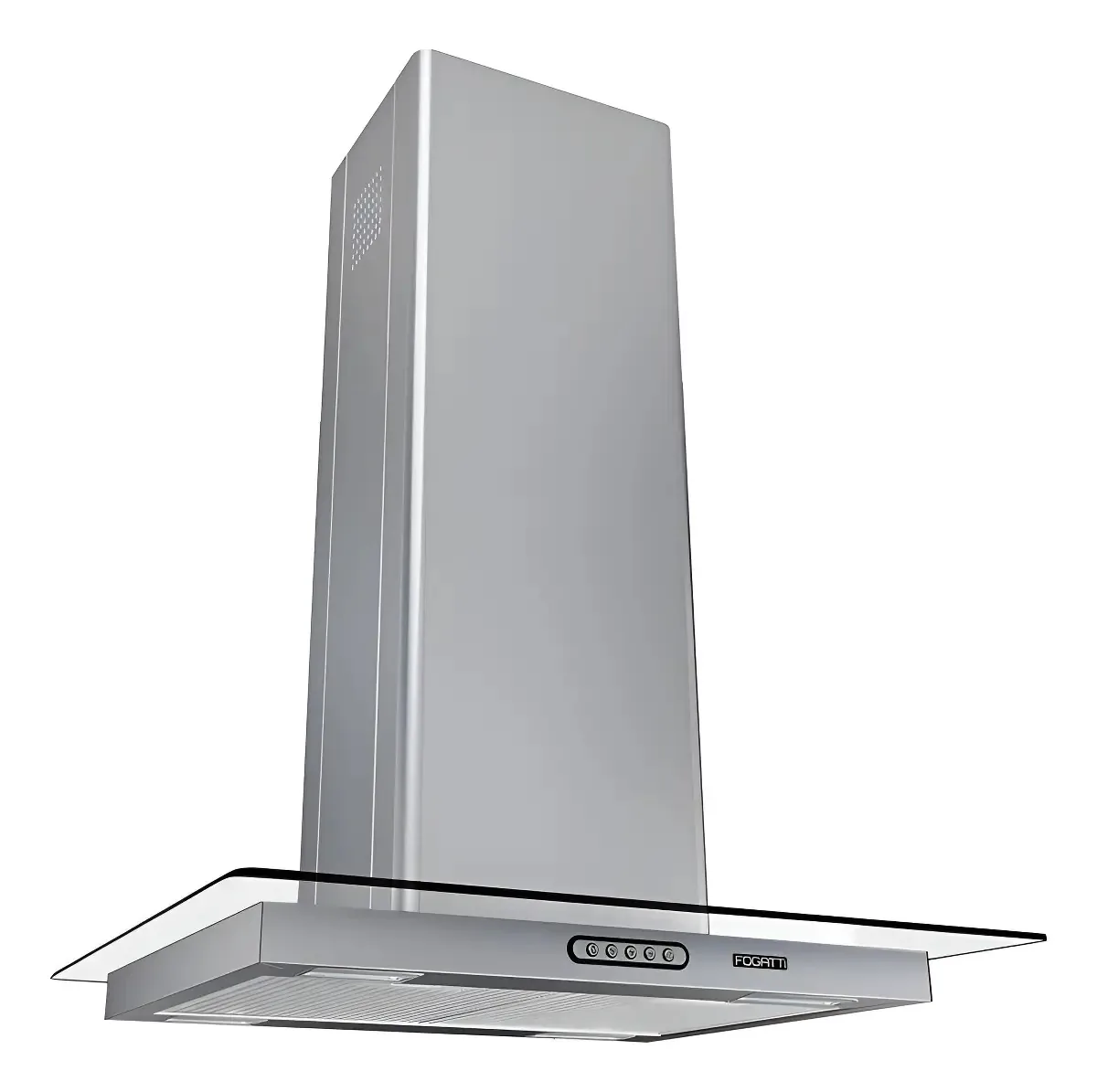 Coifa Ilha 60cm Vidro Reto Fogatti Inox