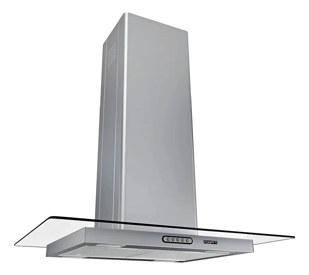 Coifa Ilha 75cm Vidro Reto Fogatti Inox