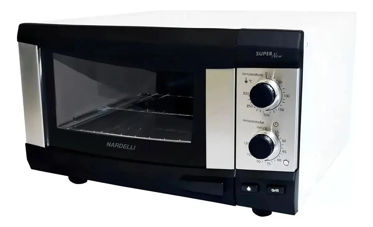 Forno Elétrico Fogatti De Bancada 45l Super New Preto E Inox