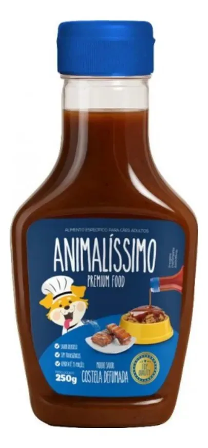 12 Molho Ração Cachorro Petisco Costela Animalíssimo 250g