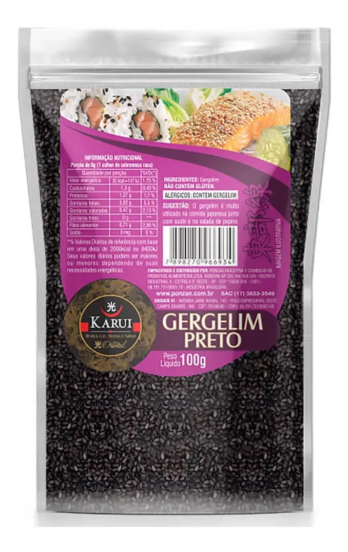 Gergelim Karui 100g Preto