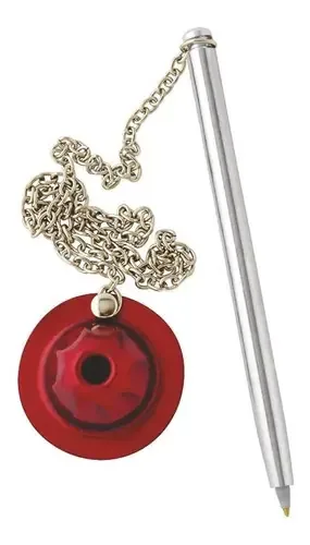 Kit 5 Canetas Fixas De Balcão Chapéu Vermelho
