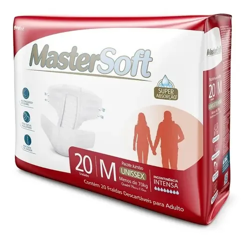 Fralda Geriãtrica Tamanho M Mastersoft 20un