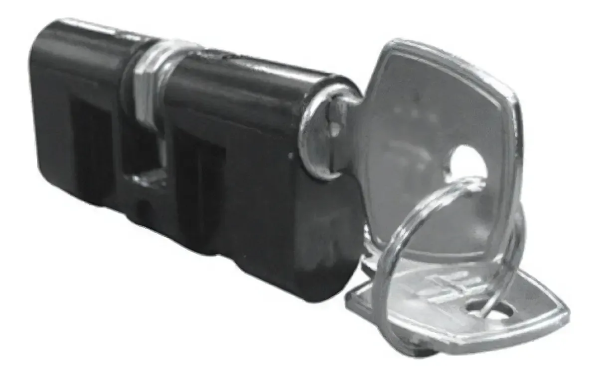 Cilindro Monobloco Preto Hela para Porta com 2 Chaves