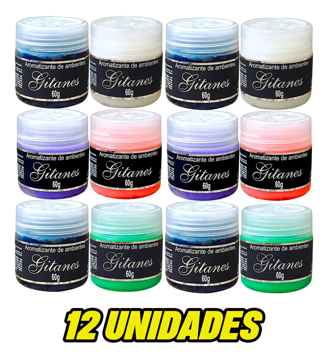Aromatizante Em Gel Gitanes Fragrância Mista 60g Para Carro E Casa