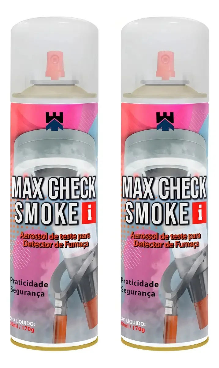 Kit 2 Sprays De Teste Alarmes Detectores De Fumaça 250ml ER do Brasil
