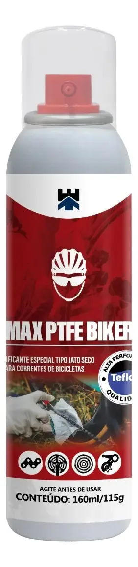 Lubrificante Seco 160ml/115g Max Ptfe Biker