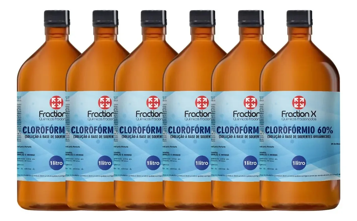 Kit 6 Solução A Base Solventes Orgânicos Clorofórmio 60% 1l