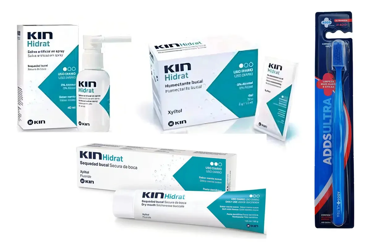 Kin Hidrat Boca Seca 3 Produtos E Escova Ultramacia