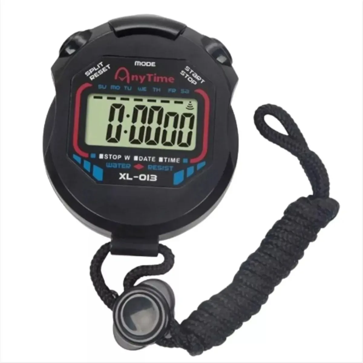 Cronômetro Digital De Mão Corrida Mede Tempo Profissional Cor Preto