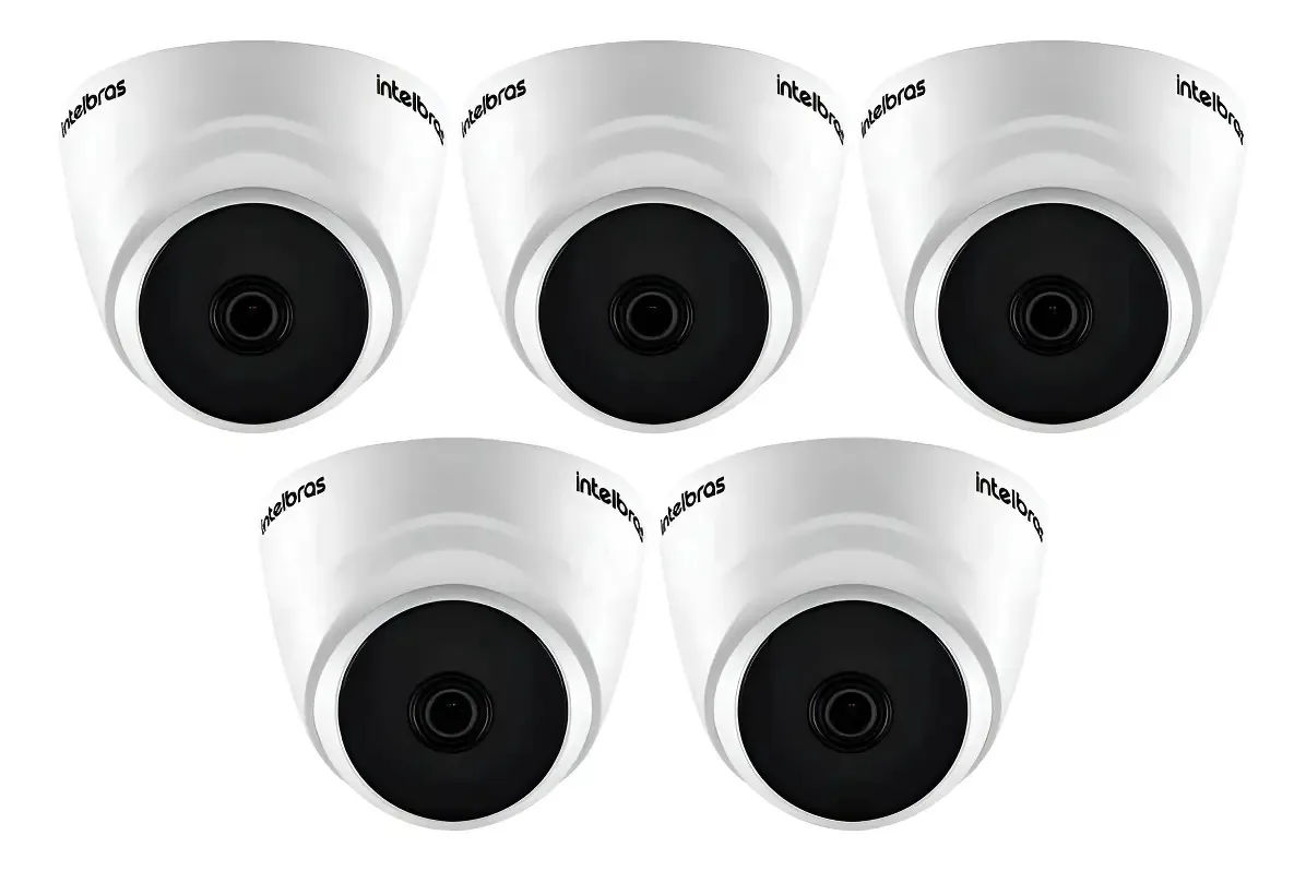 5 Câmeras Vhl1220d Intelbras 1080p Infra De 20m Hdcvi Lite Cor Branco
