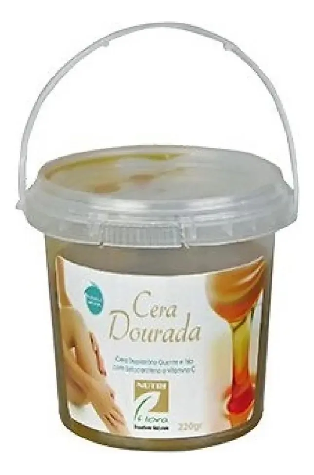 Cera Depilatória Dourada Nutriflora - 220gr