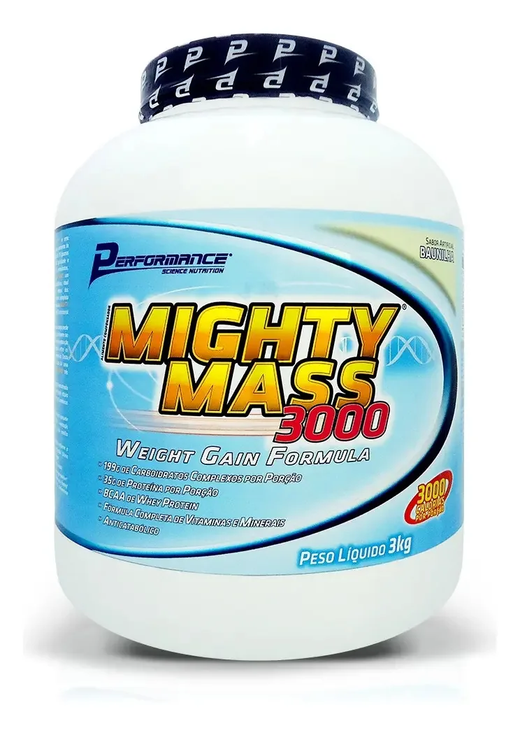 Mighty Mass 3000 (3kg) - Performance Nutrition Sabor Baunilha