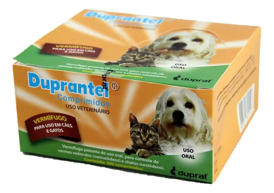 Vermifugo Duprantel Composto Cães - 200 Comprimidos Duprat
