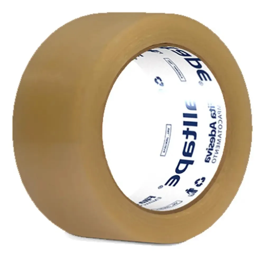 Fita Embal Alltape 48x45 Marrom - Kit C/4 Unidades