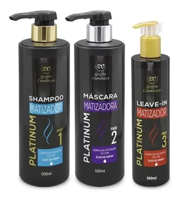 Kit Matizador Platinum Griffin Cosméticos
