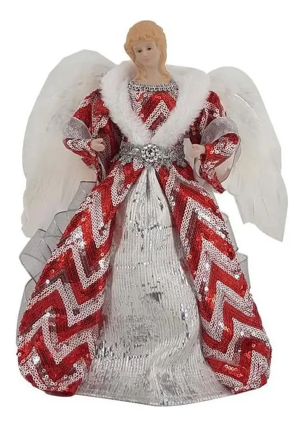 Anjo 30cm Vermelho/branco
