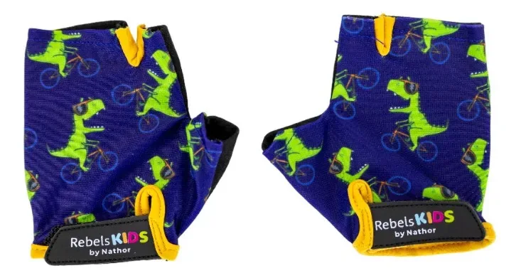 Luva Infantil Ciclismo Tamanho M - Nathor Cor Azul