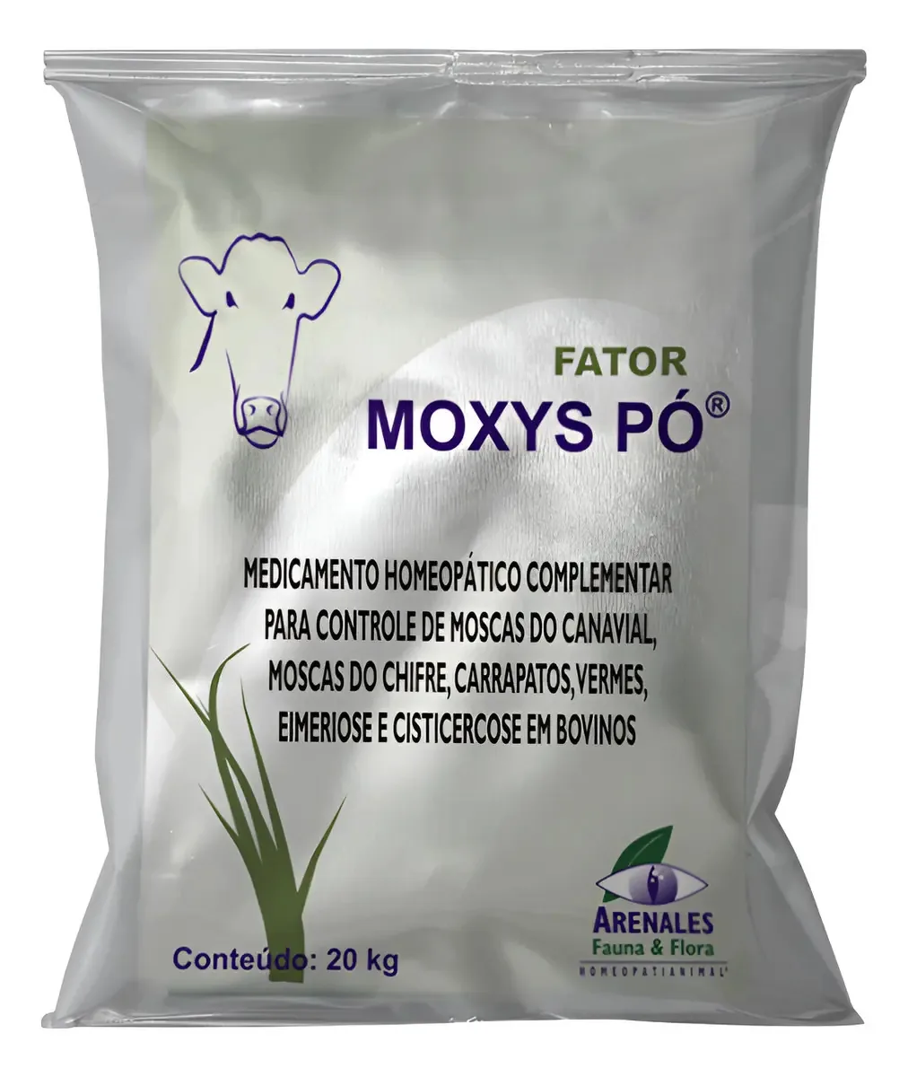 Contra Moscas, Carrapatos E Vermes - Fator Moxys Pó 20kg
