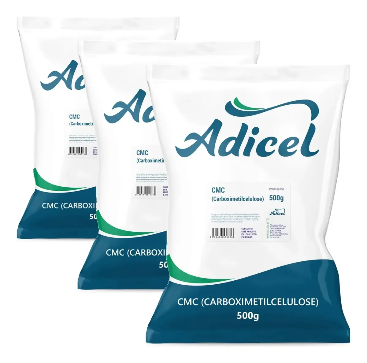Kit 3 Cmc (carboximetilcelulose) - 500g Cada