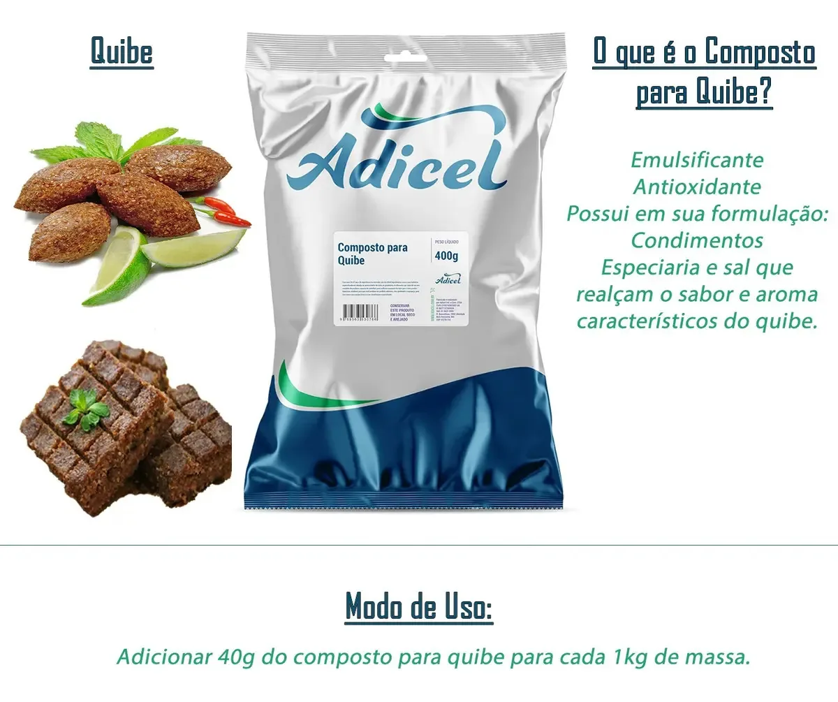 Composto Para Quibe 400g - Tempero Para Quibe