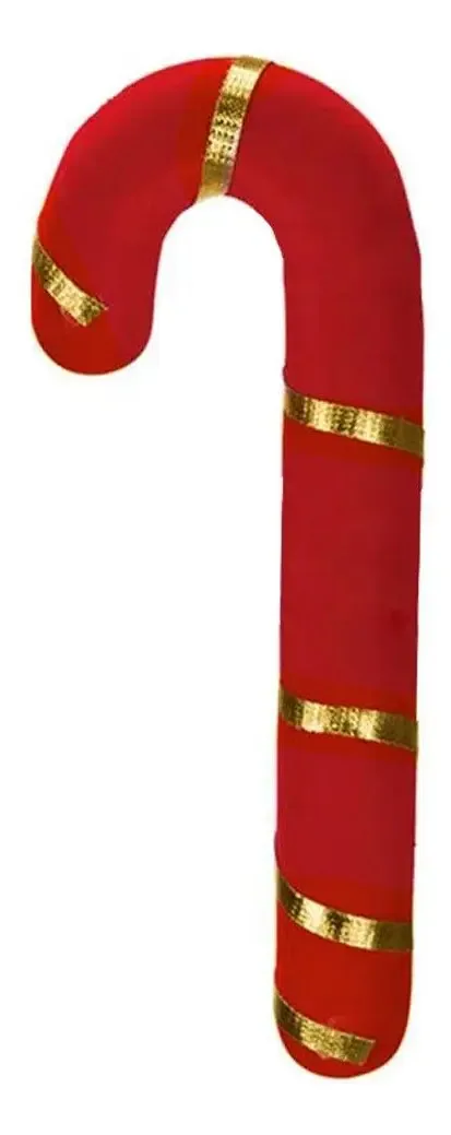 Kit 12 Enfeites Pendente Para Árvore De Natal Bengala 20cm