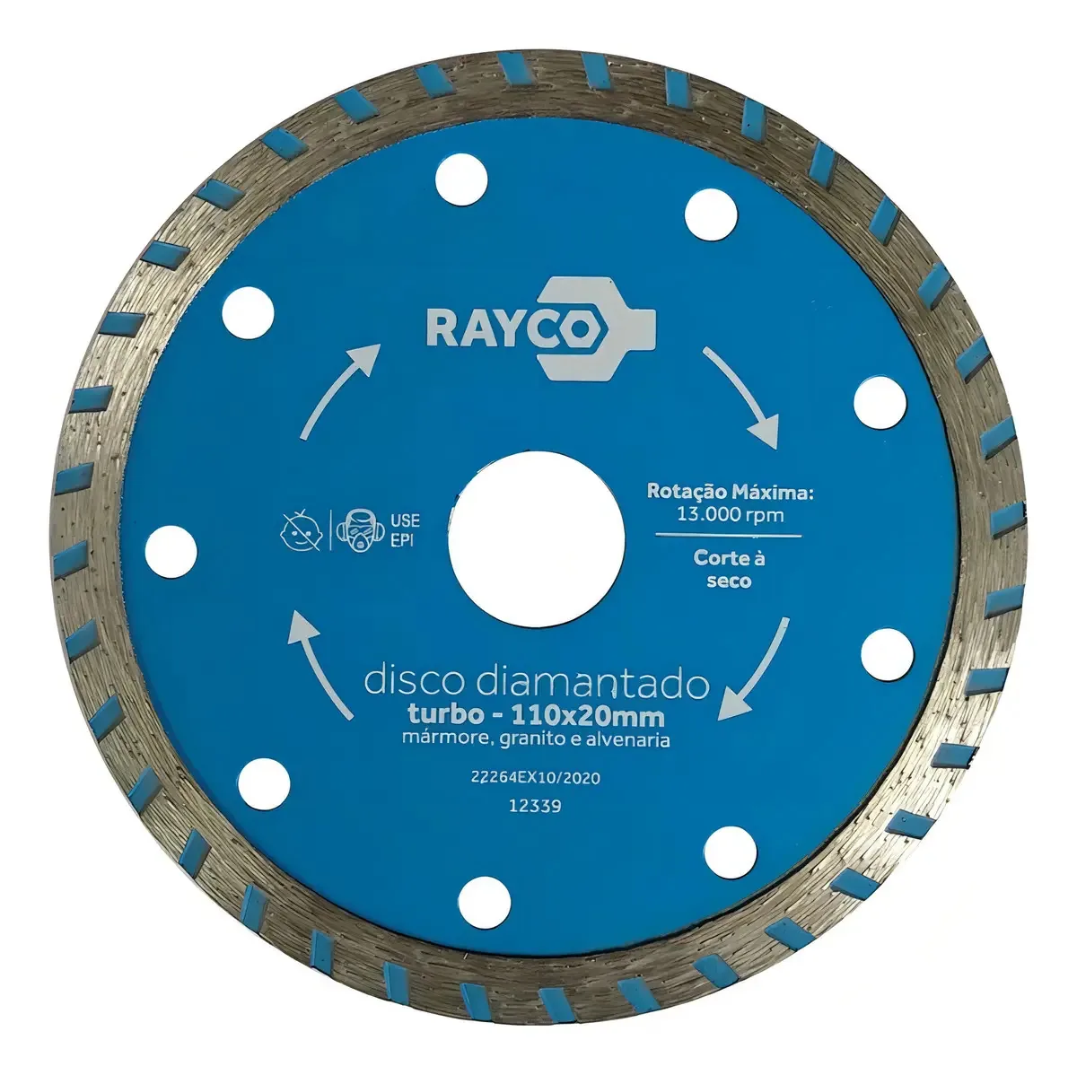Disco De Corte Diamantado Turbo 110x20mm Rayco