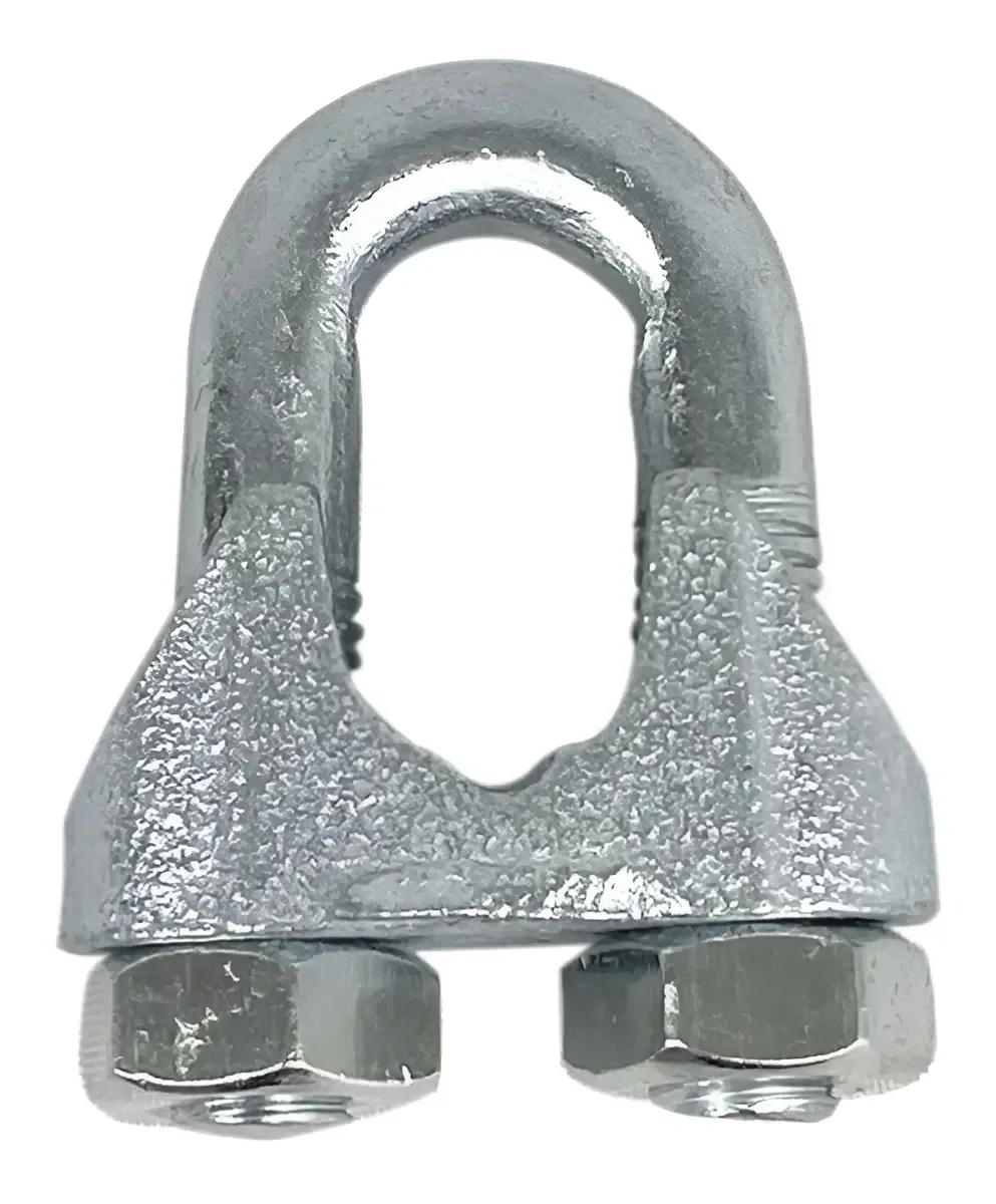 Grampo Cabo De Aço 4.75mm Bullcom Para Cerca Elétrica Aço Galvanizado