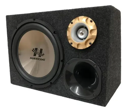 Caixa Trio Hurricane Trapézio 12 Polegadas Selada 600w 35 L