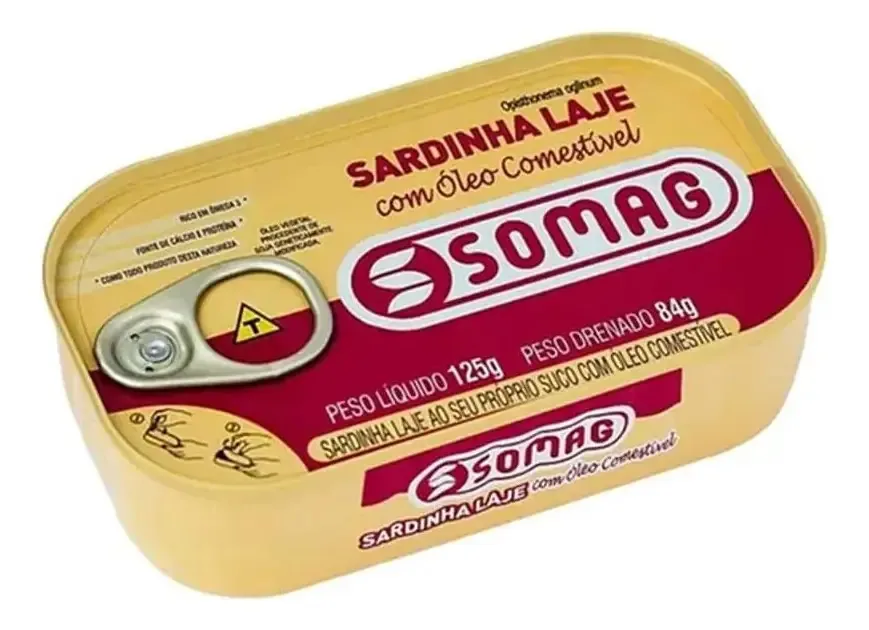 Sardinha Laje Somag 125g Oleo