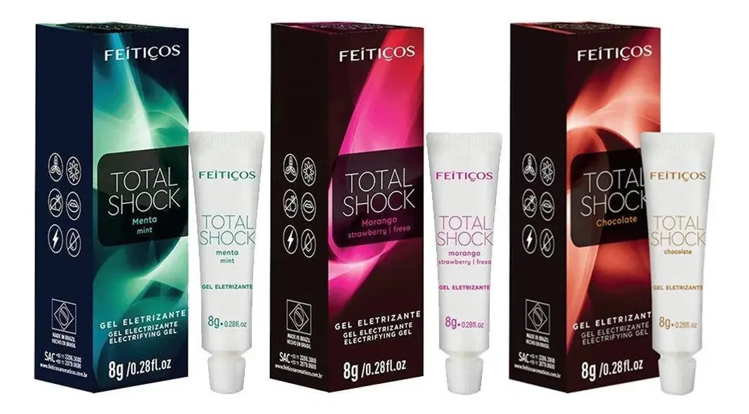 Gel Eletrizante Total Shock 8g Feitiços