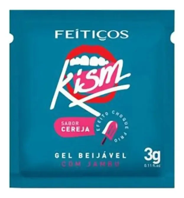 Gel Sabor Cereja Efeito Frio e Eletrizante - Sachê Brasil