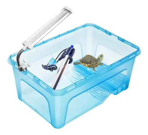 Aquario Para Tartaruga - Extragrande C/ Led E Aquecedor D5p5