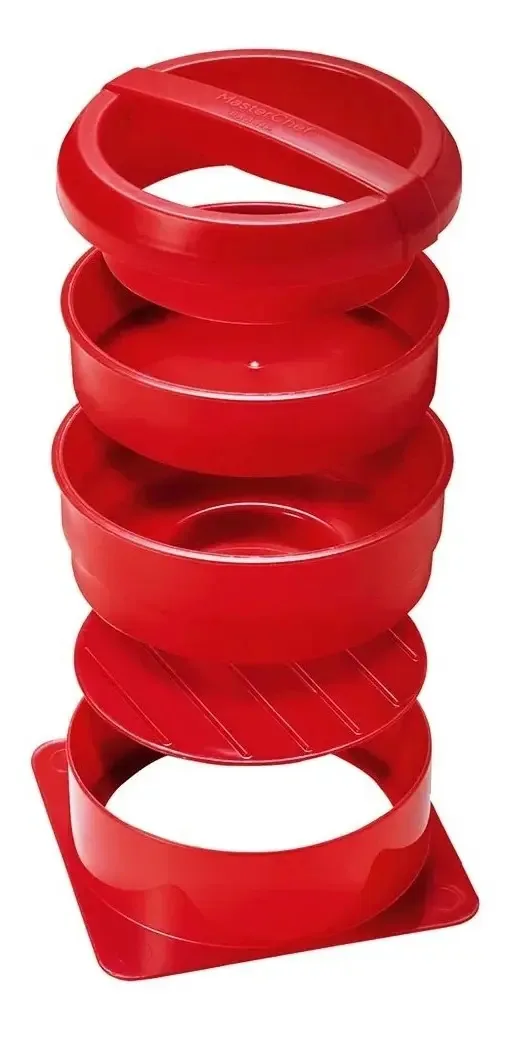 Mini Forma Para Hamburguer Master Chef Avon Cor Vermelho