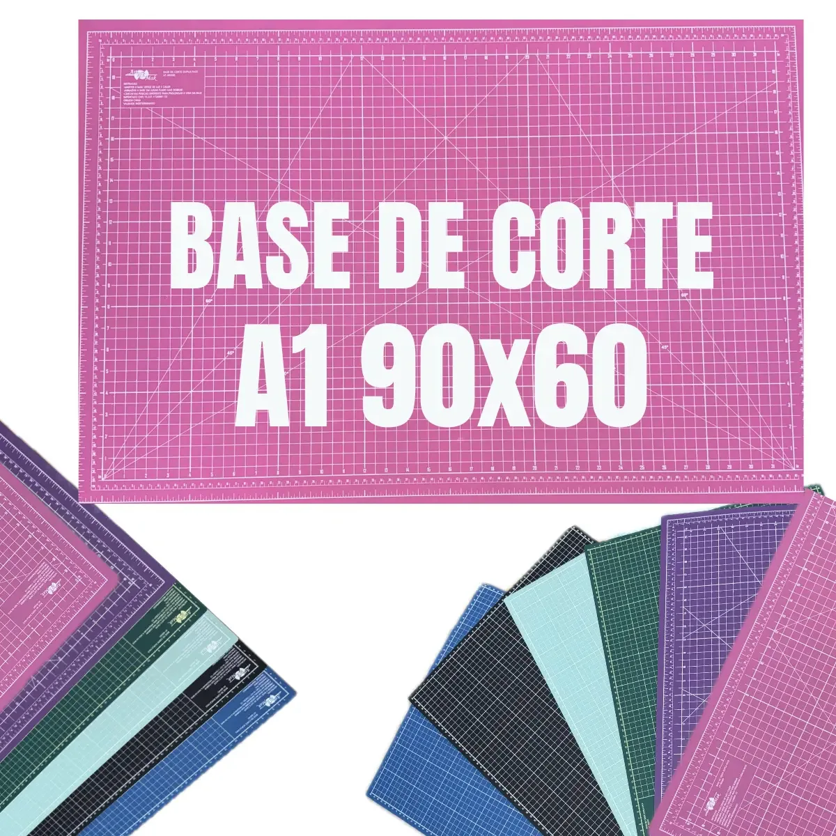 Base De Corte 90x60 Placa A1 Patchwork Scrapbook Tapete Gande De Corte Cor Rosa 20vinte