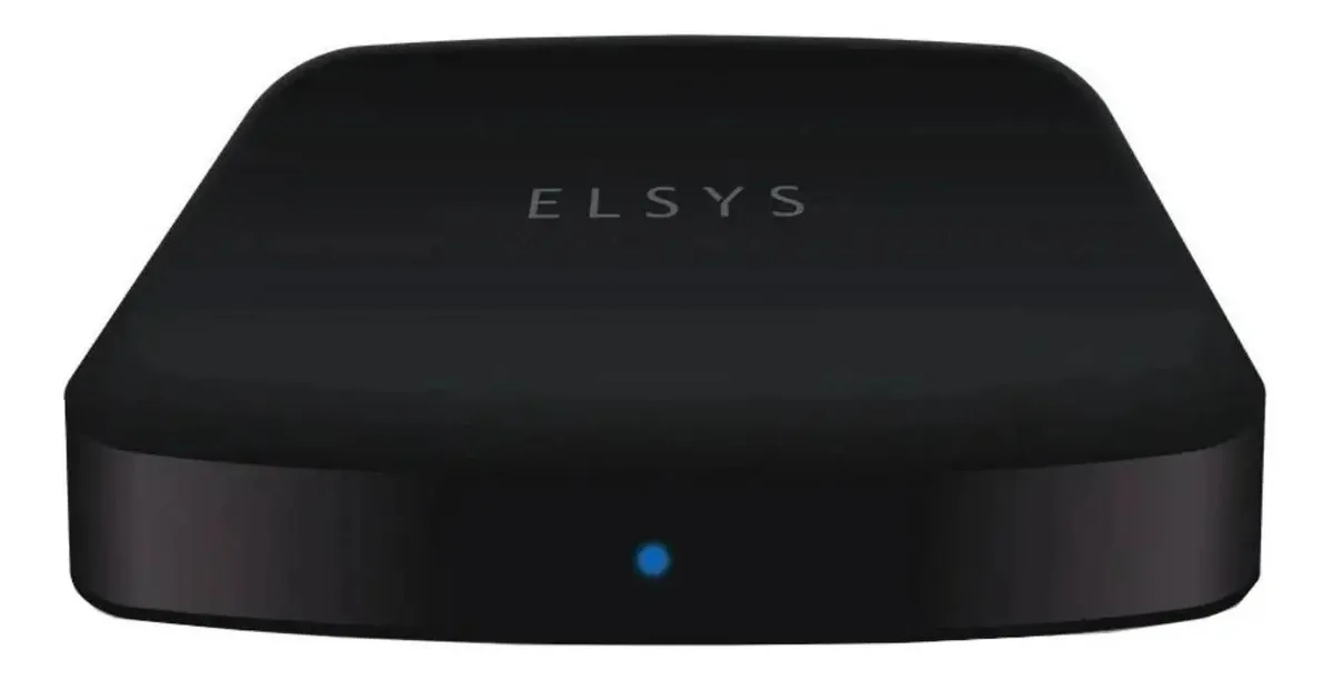 Elsys Streaming Box ETRI02 4K 8GB preto com 2GB de memória RAM