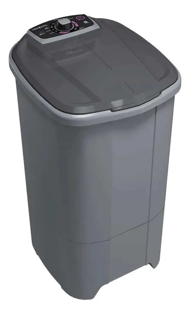 Tanquinho Newmaq 15 Kg Com Lavagem Por Turbilhonamento E Timer 9 Programas Cinza
