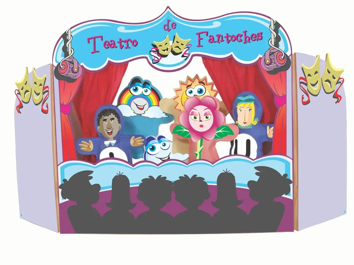 Teatro de Fantoches de Dedo Simque – 79 cm de Altura