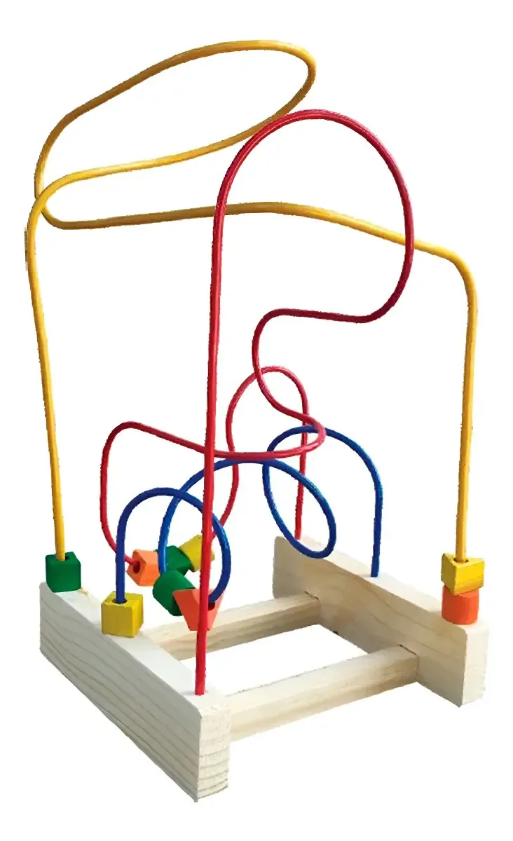 Brinquedo Educativo Infantil Simque Montanha Russa Colorido Madeira