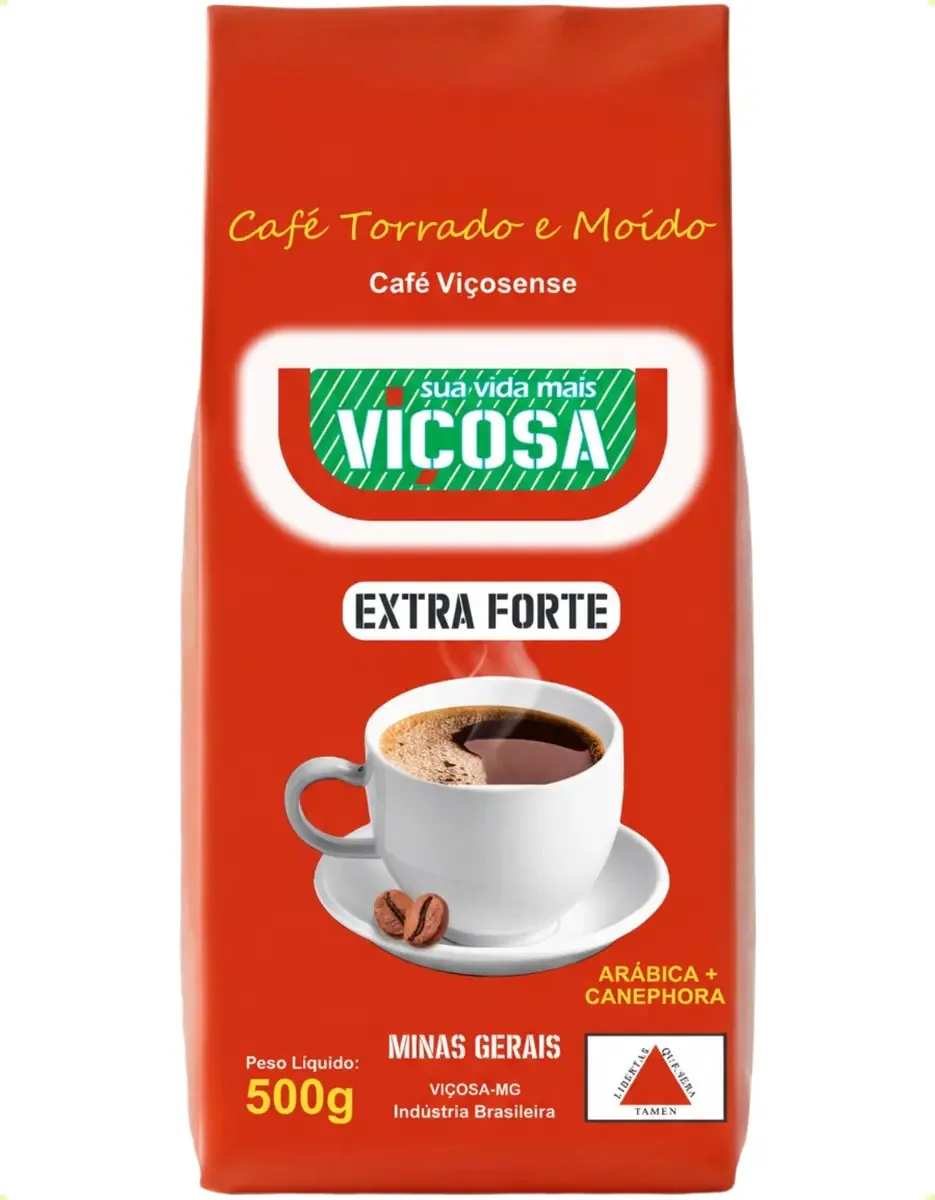 Café Torrado E Moído Extraforte Pacote 500g Café Viçosa