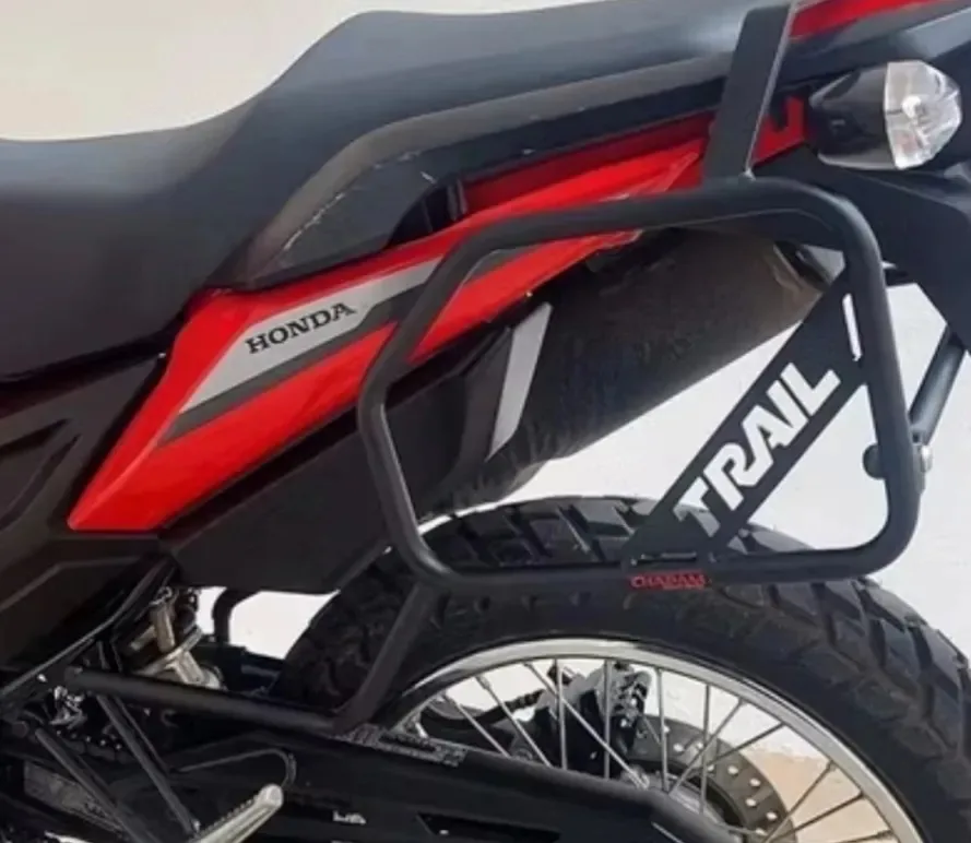 Afastador de Alforges Moto Xre 190 Bros 150 160 Preto Metal Chapam