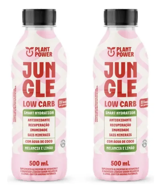 Kit 2 Bebidas Isotônicas Low Carb Melancia E Limão Jungle 500ml