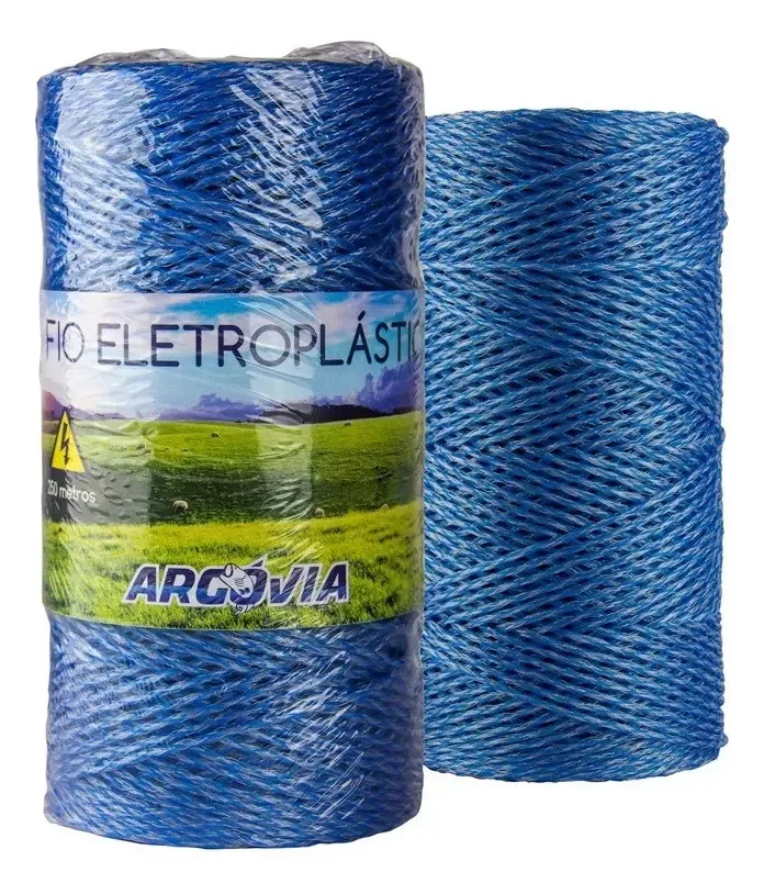 Fio Eletroplástico Trançado 500m P/ Cerca Elétrica Rural