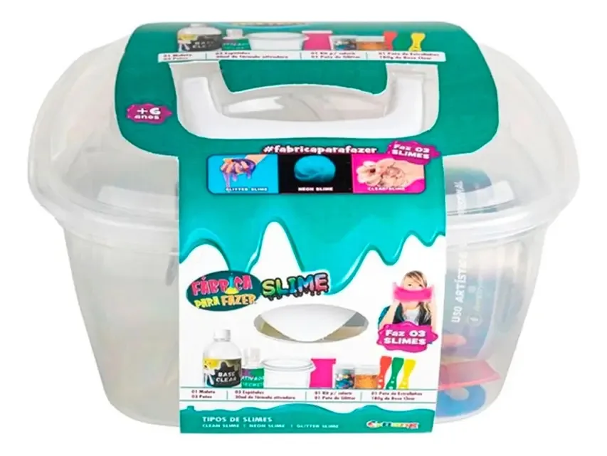 Fabrica Para Fazer 6 Slimes 261 - Bang Toys