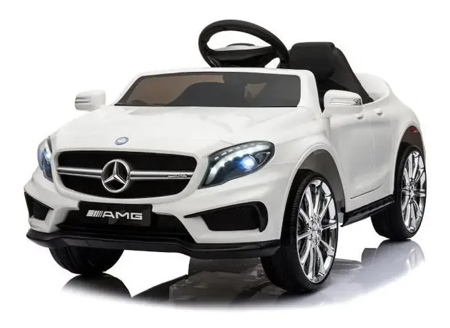 Carro Infantil Elétrico Mercedes 12v Controle Bangtoys Cor Branco